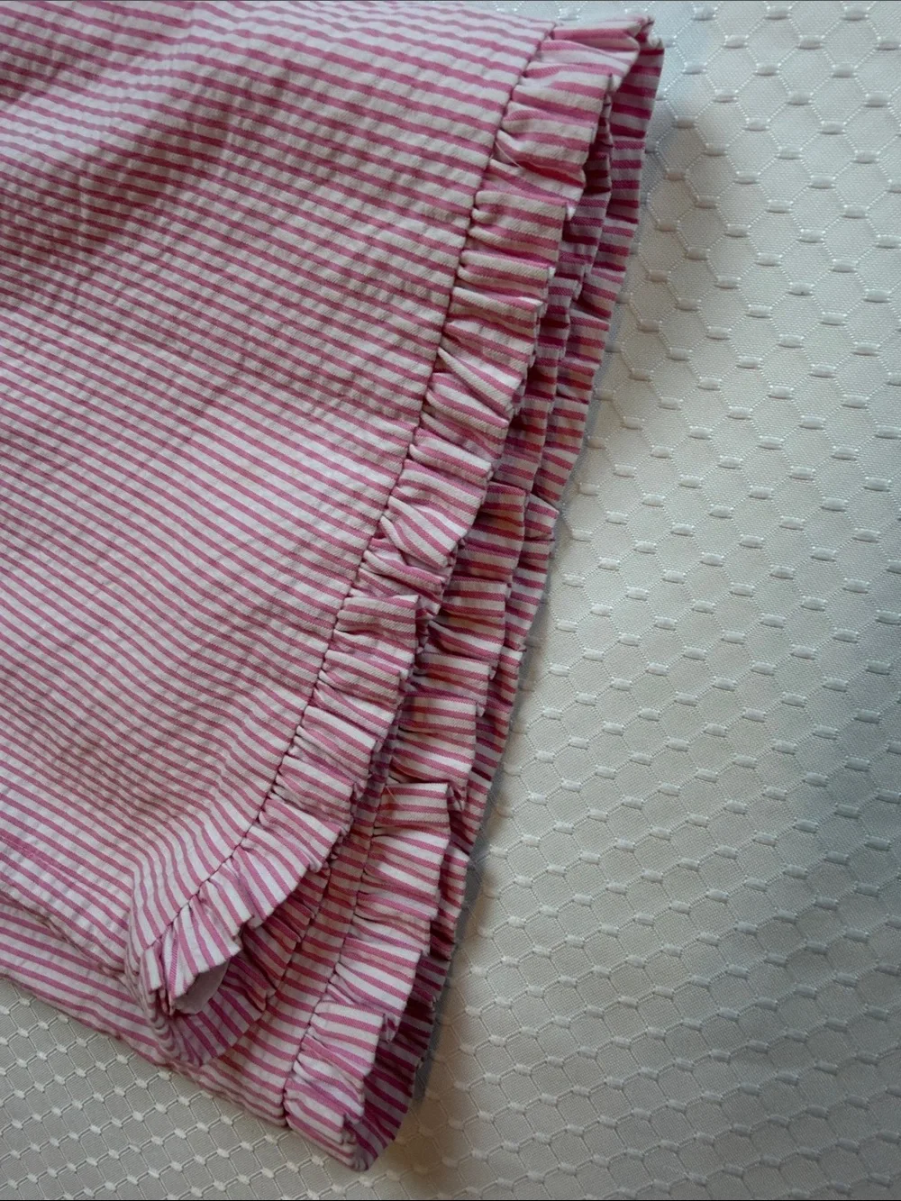 Lilly Pulitzer Pink Mini Skirt with Subtle Ruffle Hem